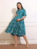Maternity Fit & Flare Midi Dress