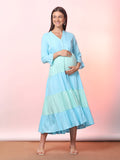 Maternity Fit & Flare Midi Dress
