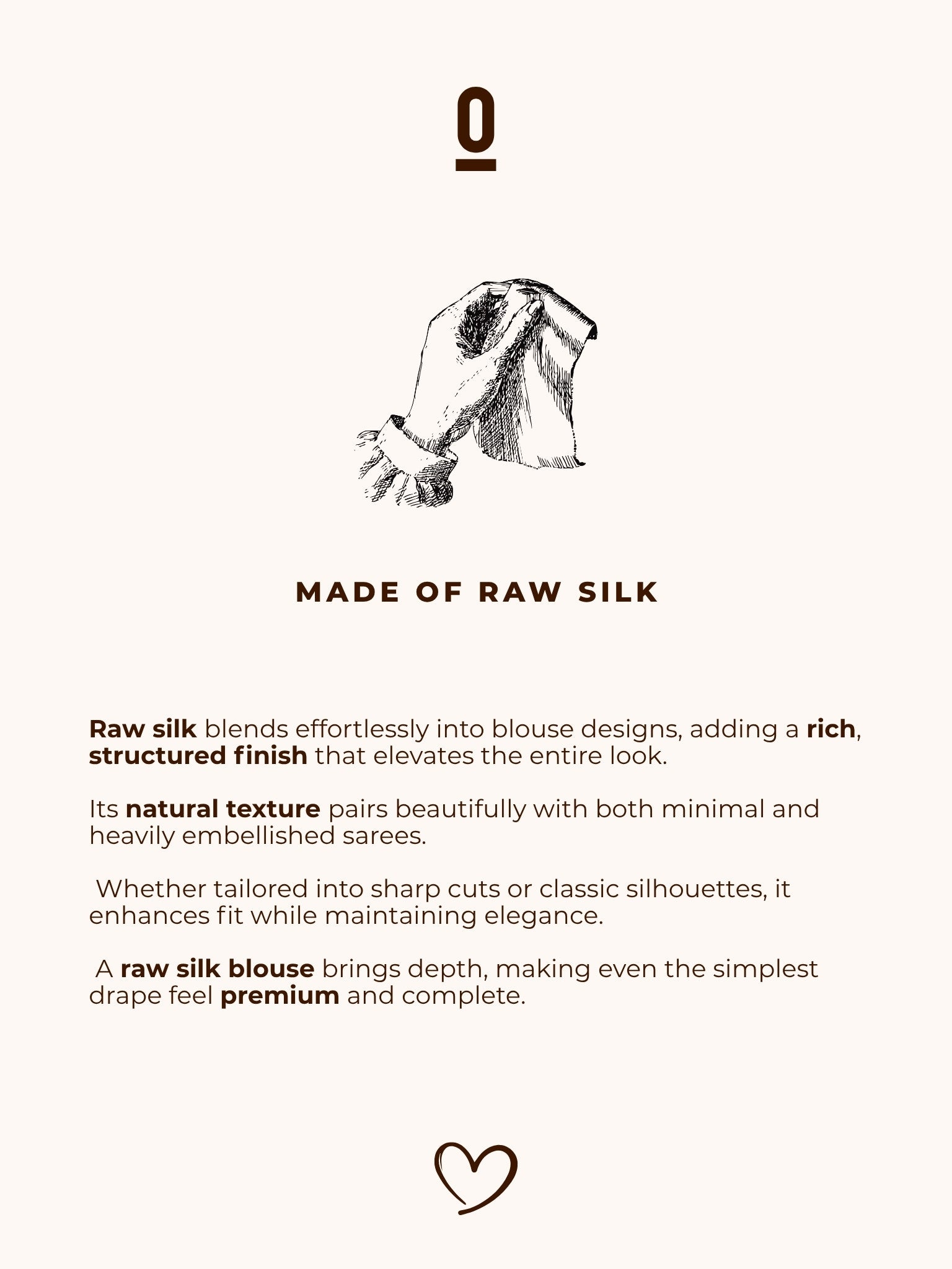 Raw Silk Blouse, Pink