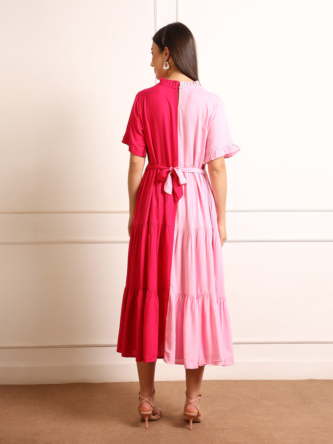 Maternity Fit & Flare Midi Dress