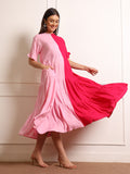 Maternity Fit & Flare Midi Dress