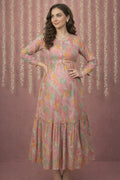 Cotton Maternity Dress, Pink