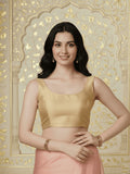 Raw Silk Blouse, Champagne