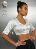 Satin Blouse, Grey