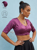 Satin Blouse, Purple