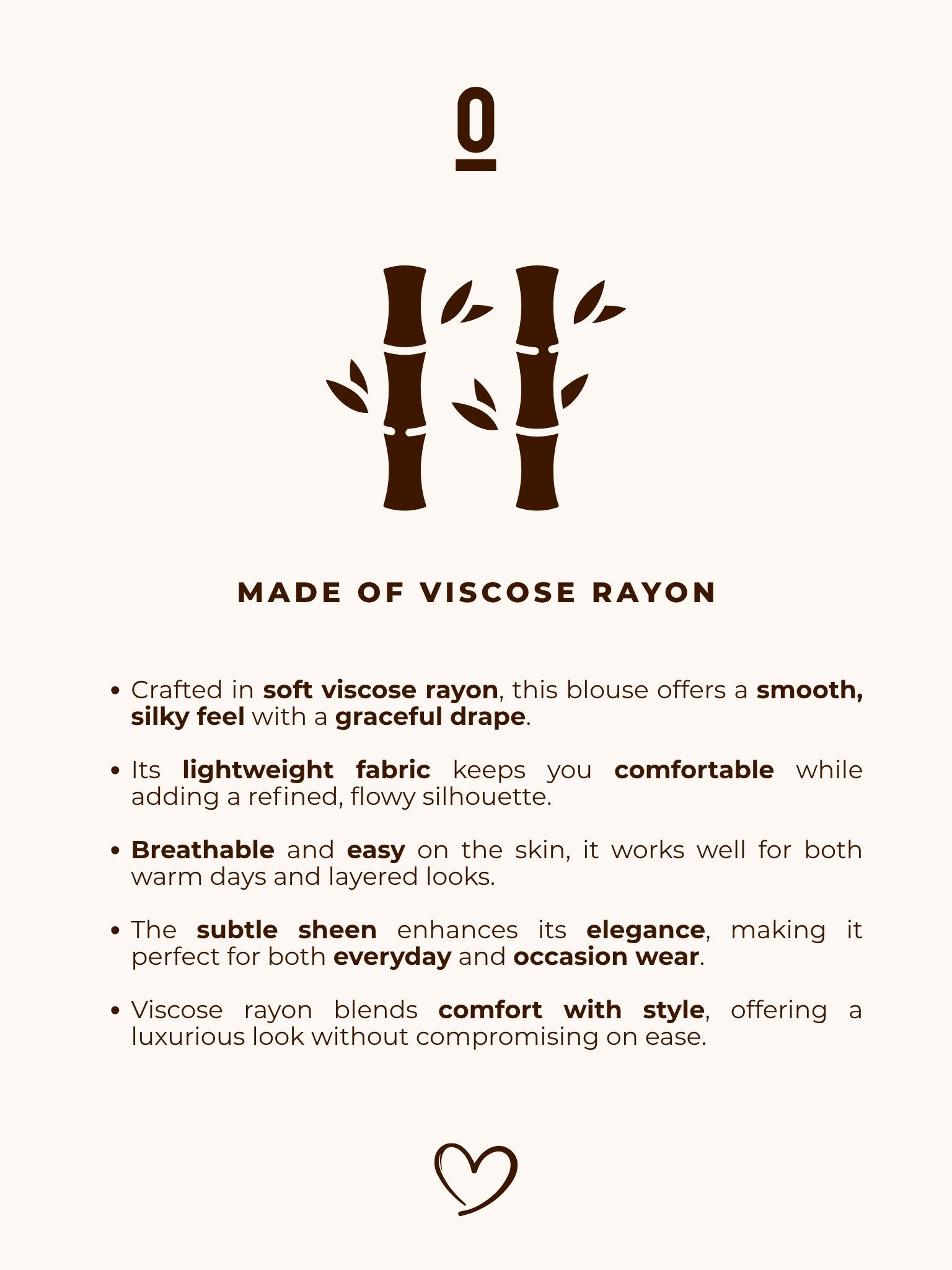 Viscose Rayon Blouse, Black