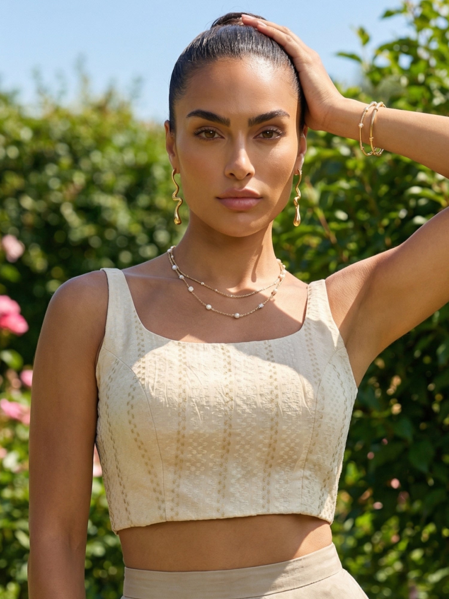 Cotton Blouse, Cream