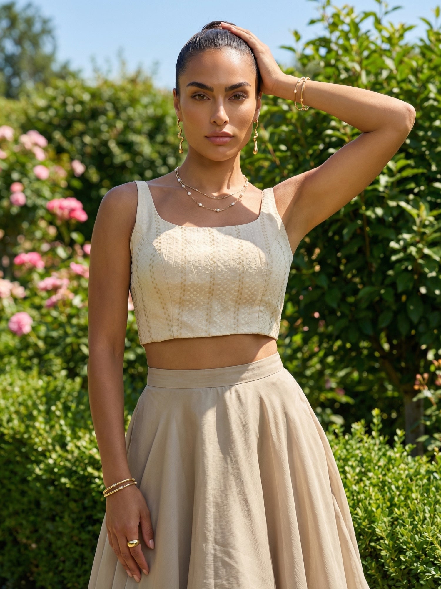 Cotton Blouse, Cream